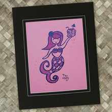 Load image into Gallery viewer, Pink Mermaid Drink Print
