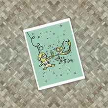 Load image into Gallery viewer, Diver Mermaid Valentine Print
