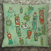 Load image into Gallery viewer, Teal Elephant Cocktail Party Pillow Cover
